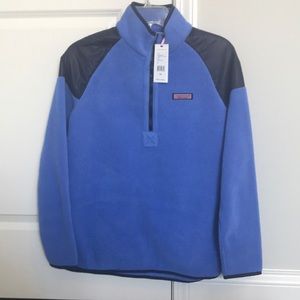 NWT Vineyard Vines xs fleece half zip sunflower